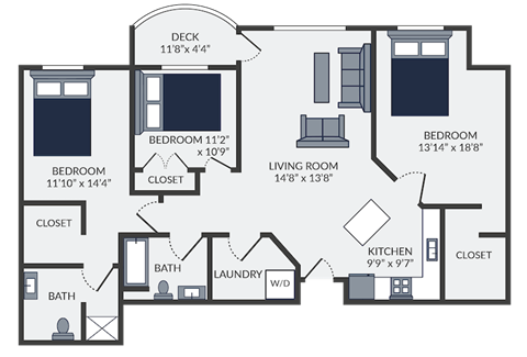 a floor plan of a home